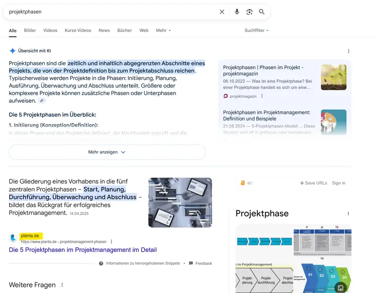 Perplexity AI Screenshot Planta KI Erfolg